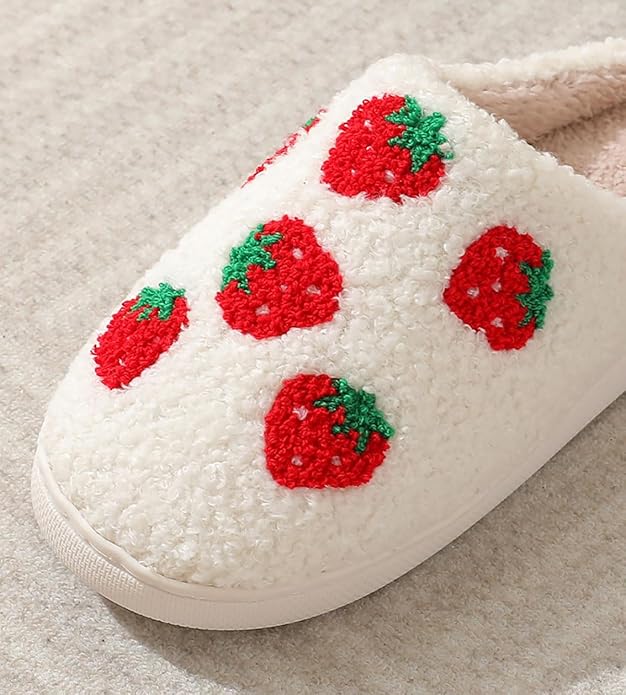 Animal Pattern Slippers - Hello Cat, Bear, Moose & Love Designs - Comfy Memory Foam Plush Cloud Slippers for Couples & Indoor Home