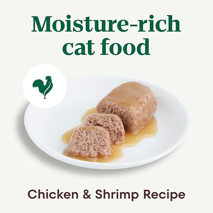Nutro Perfect Portions Wet Cat Food Paté Chicken & Shrimp Recipe, (24) 2.64 oz. Twin-Pack Trays