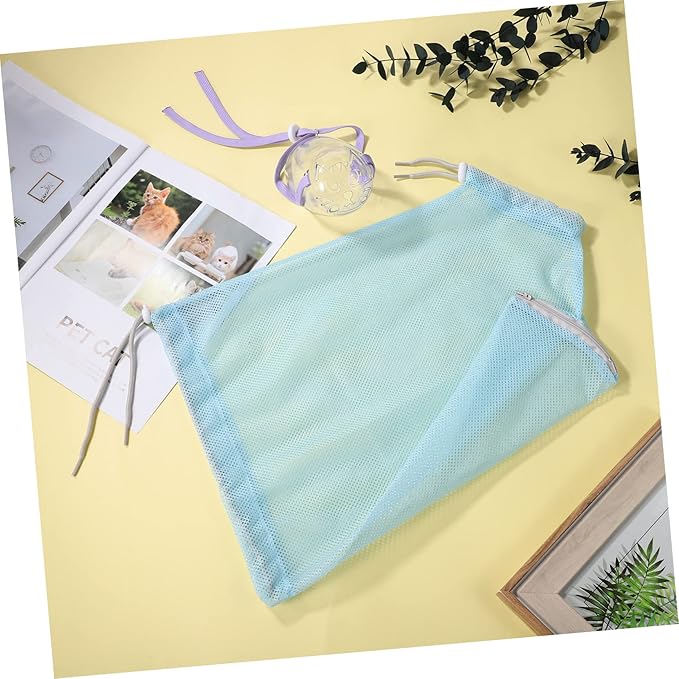 Adjustable Cat Bathing Multifunctional Breathable Cat Washing with Muzzle for Safe Shower and Nail Trimming for Cat Grooming and Care