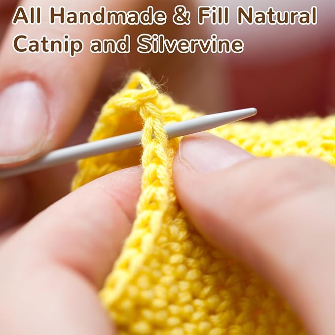 Retro Shaw Catnip Toys Mice,Cat Nip Toys for Indoor Cats Kitten,6 Pack Cat Toys Mouse Woolen Yarn Crochet Animals Toys,Cat Teeth Cleaning Toy Cat Kicker Toys