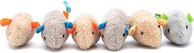 Cat Toy Feather Sisal Ball 4 Count，Mouse Catnip Cat Toys 6 Count- Handmade Cat Toys with Feathers, Scratch & Bite Resistant Sisal Balls for Cats (Random Color)