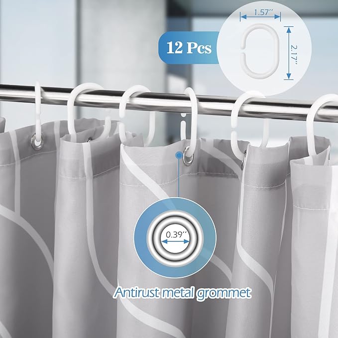 Aimego Stall Small Shower Curtain - Funny Cute Blue Dinosaur Ride A Bike Fun Dino Narrow Half Fabric Cloth Bath Shower Curtain Set for Bathroom Decor Accessories Bath Curtain, 36"x72"