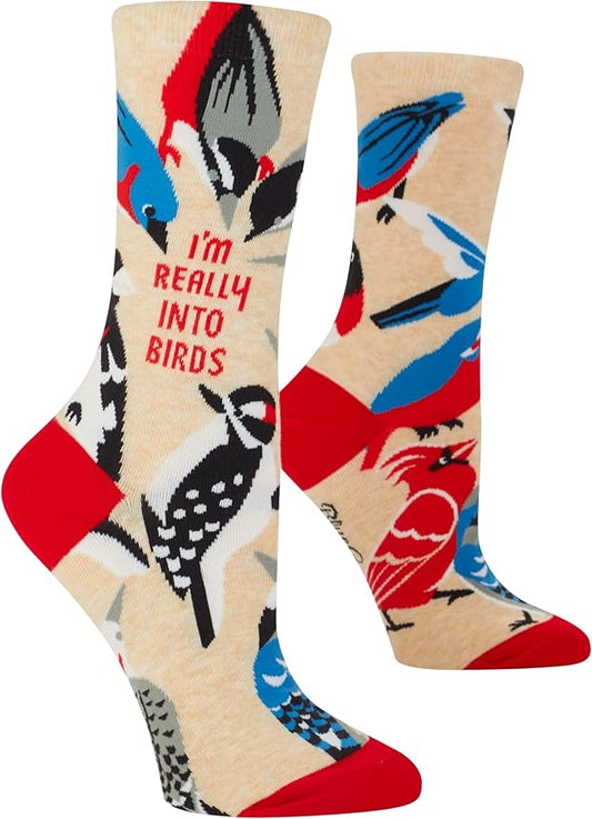 Blue Q Women's Funny Novelty Crazy Crew Socks with Sayings