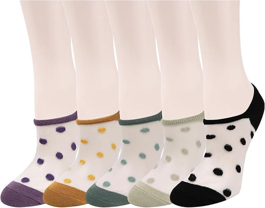 Benefeet Sox Sheer No Show Socks Women Girls Cute Thin Mesh Low Cut Liner Socks for Loafers Boat Shoes
