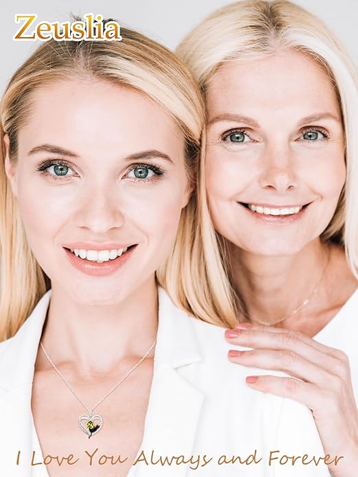 Birthstone Cat Necklaces,925 Sterling Silver Cat Necklace Heart Pendant for Women,Dainty Animal Jewelry for Her,Wedding Anniversary Birthday Gifts for Women Mom Grandma