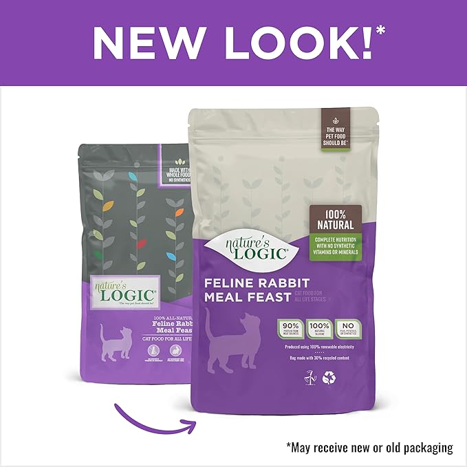 Nature's Logic Feline Rabbit Meal Feast, 15.4lbs