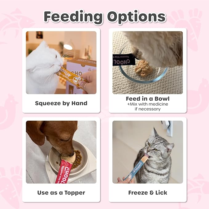 Squeeze Vita Stick Lickable Treats for Dogs & Cats. 49 Variety Support Sticks with Essential multivitamins. Soft and Tasty Paste for All Life Stages