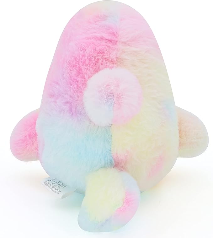 Kawaii Shark Cat Plush Toy Stuffed Animal Doll, Soft Pillow for Boys & Girls (Tie-dye Shark cat, 20cm/7.8in)