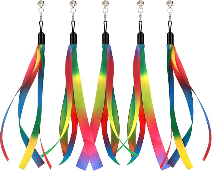 LASOCUHOO Cat Wand Toys Refills, Cat Wand Replacement, Assorted Teaser Refills with Bell for Most Cats, Kittens