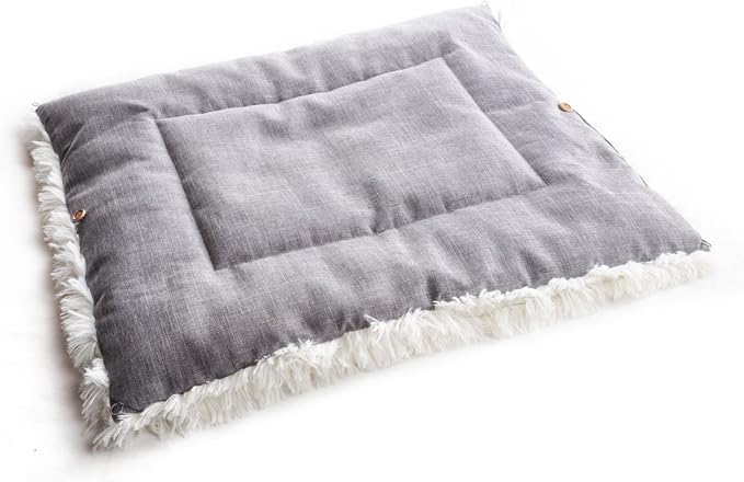 Furry Pet Bed/Mat (Convertible) - White