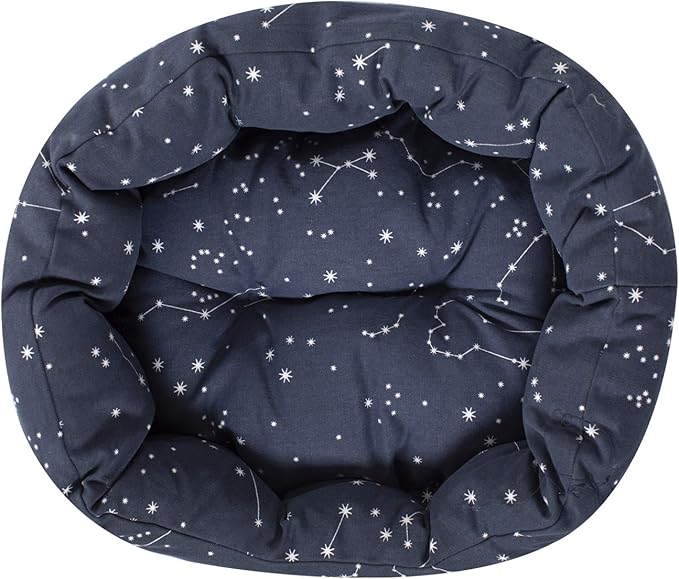 Fringe Studio Pet Bed, Celestial Round Cuddler, 20 x 19 x 8 inches (203002), Small