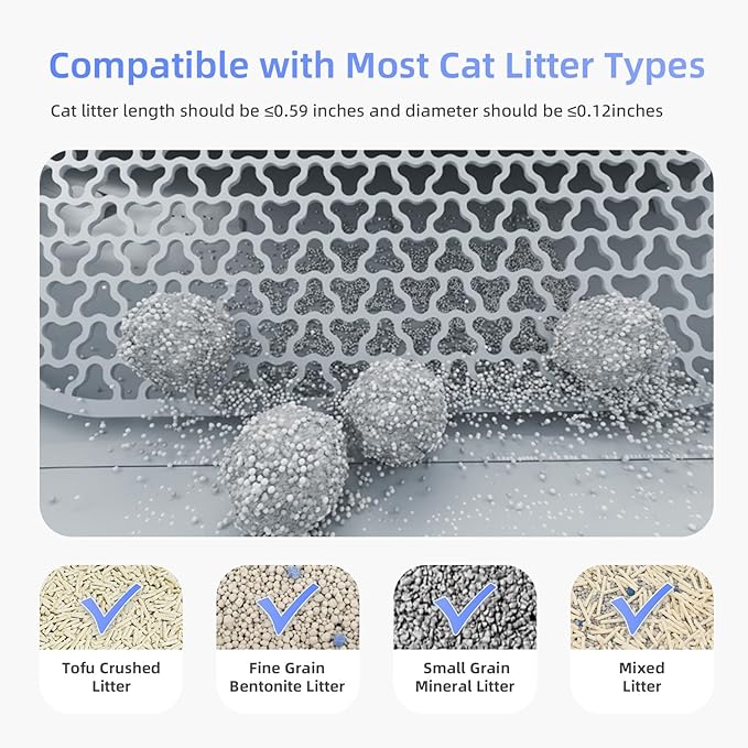 101L Automatic Cat Litter Box Self Cleaning Large Dual Exit Robot Litter Box with Automatic Cleaning for Large Cats, Odor Control, Low Noise, Scoop-Free 10 Days, No App, Pet Activity Structure