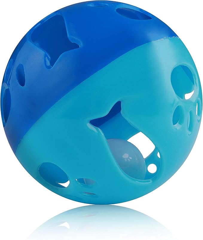 Pets First Large Size Cat Ball with Bell Toy for Cats Kittens and Other Animals - Hours of Play for Pets, Large Size for Extra Fun, Rings As It Moves