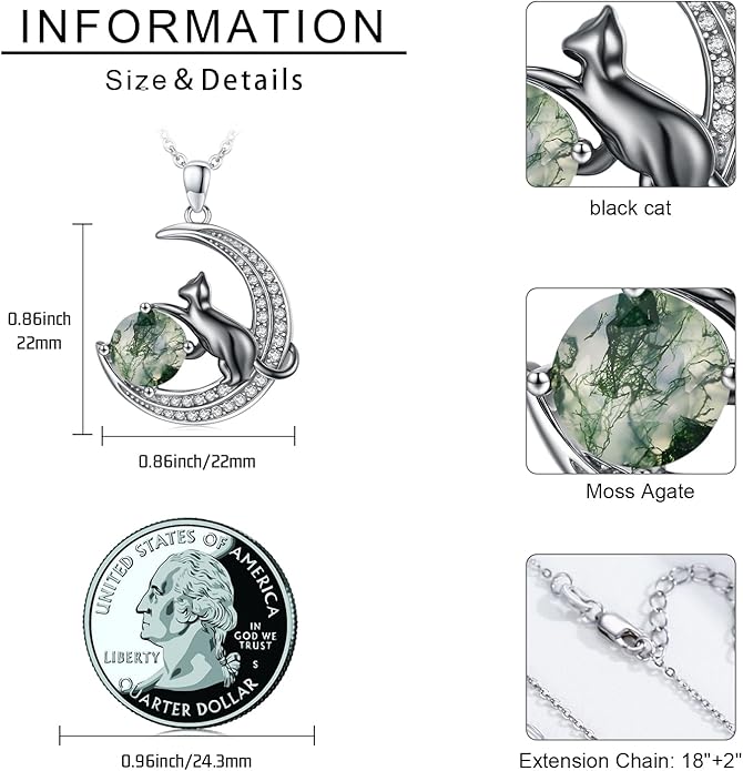 Animal Necklace 925 Sterling Silver Cat/Dog/Fox/Axolotl/Highland Cow Pendant Necklace Cute Animal Jewelry Graduation Gifts for Women