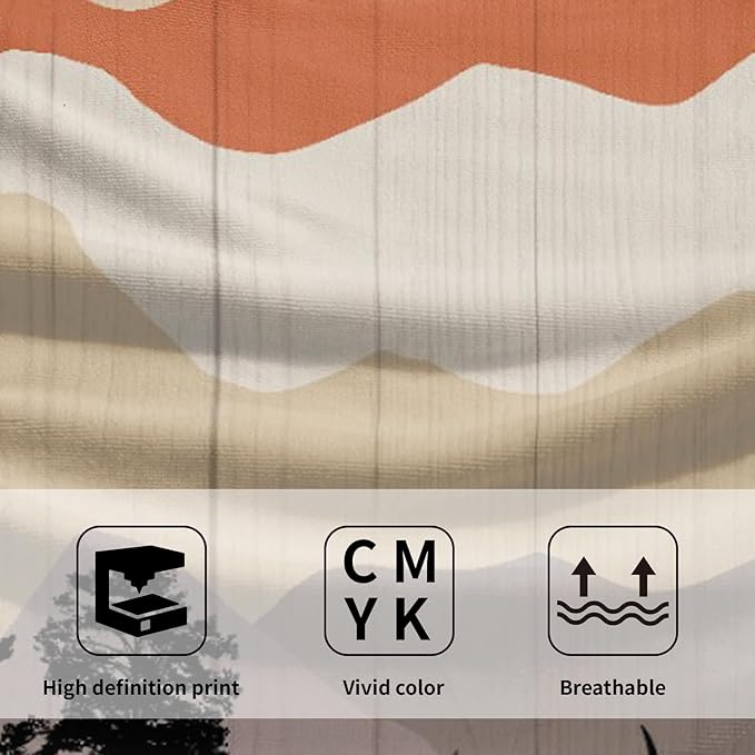 Rustic Bear Deer Hand Towels Forest Woodland Bath Towel Set of 2 Soft Kitchen Dish Towels Decorative Bathroom Towels for Face Guest Gym