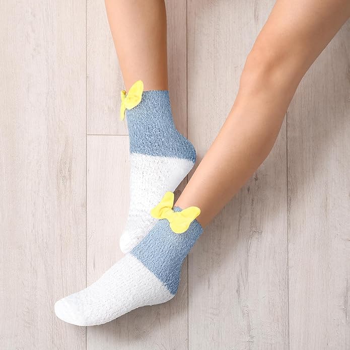 Benefeet Sox Cute Fuzzy Socks for Women Girls Fluffy Warm Cozy Novelty Slipper Socks Funny Animal Plush Sleeping Socks