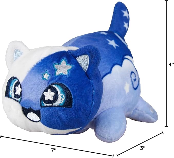 Moon Cat Stuffed Animal Plush,Mee-MeowCute Anime Cartoon Cat Stuffed Animal Figure Toy Plush Pillow Gift for Kids and Festival Gift