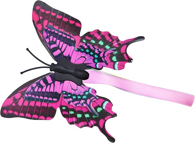 PETTOM Replacements for Cats Toy B0936T245Z Interactive Teaser Cats Toy Three Rotating Butterfly Funny Exercise Kitten Toy Pet Random Butterfly Toys Replacements Random Color (Replacements)