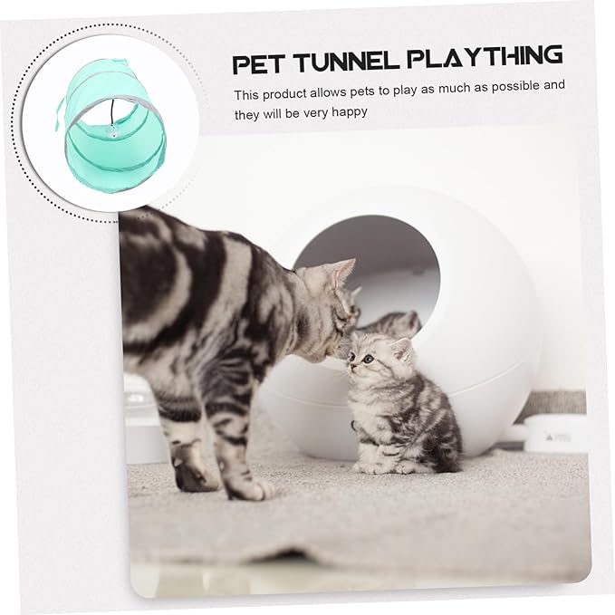 Interactive Cat Tunnel Toy Indoor Cats Kittens Foldable Pet Play Tunnel Home Use Toys Active Play Exercise