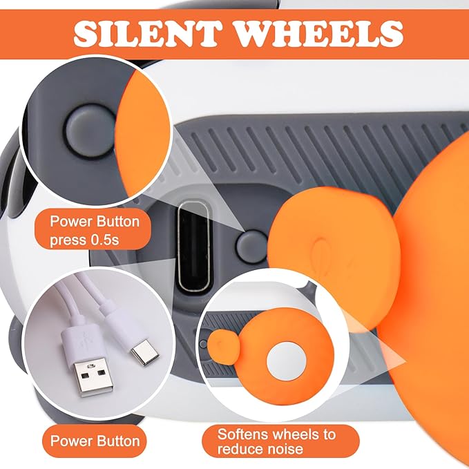 Mity rain Cat Interactive Toy for Indoor Cats - Remote Control Cat Automatic Moving Toy with 2-Speed Adjustment, Smart Cat Car Toy, Cat Puzzle Toy Self Play, Boredom Busters for Cats Fun 3.0 Toy