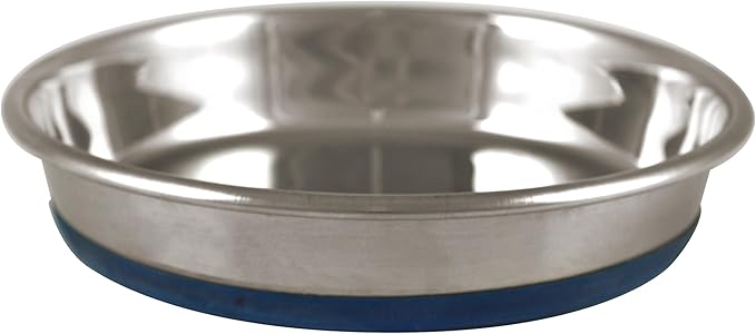 OurPets Durapet Cat Bowl or Dog Bowl (Heavyweight Durable Stainless Steel Cat Food Bowl, Cat Water Bowl, Dog Food Bowl or Dog Water Bowl) [Holds up to 1.75 Cups of Dry Cat Food or Dry Dog Food