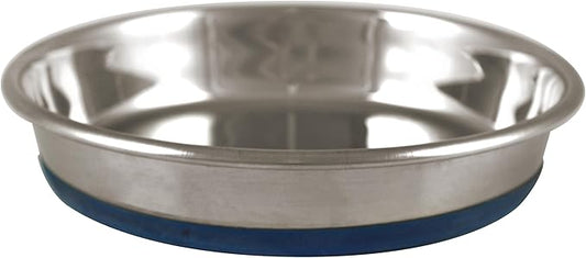 OurPets Durapet Cat Bowl or Dog Bowl (Heavyweight Durable Stainless Steel Cat Food Bowl, Cat Water Bowl, Dog Food Bowl or Dog Water Bowl) [Holds up to 1.75 Cups of Dry Cat Food or Dry Dog Food