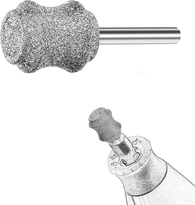 Diamond Dog Nail Grinder for Dremel - Dog Nail Grinder Attachment Bits for Large Medium and Small Dogs Cats Animals Nail Trimming (C