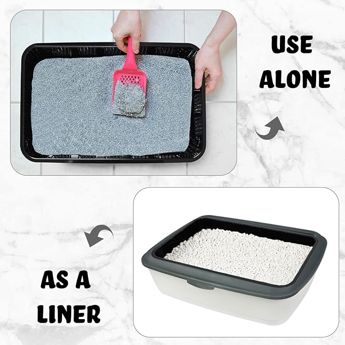 15 Pcs Disposable Litter Box for Cats Kitty Disposable Paper Litter Box Trays Portable Cardboard for Small Pets Animals, Guinea Pig, Bunny Cage Box Liner Home Outdoor Travel, 16.7 x 10.5 x 3.4 Inch