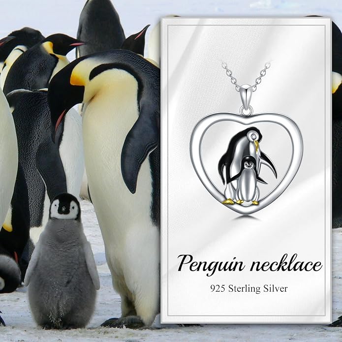 925 Sterling Silver Lab Grown Diamond Animal Necklace Cat/Bear/Bee/Dolphin/Dragonfly/Horse/Hummingbird/Koala/Parrot/Penguin/Pigeon/Sea Turtle/Starfish Lab Grown Diamond Necklace Gift for Women