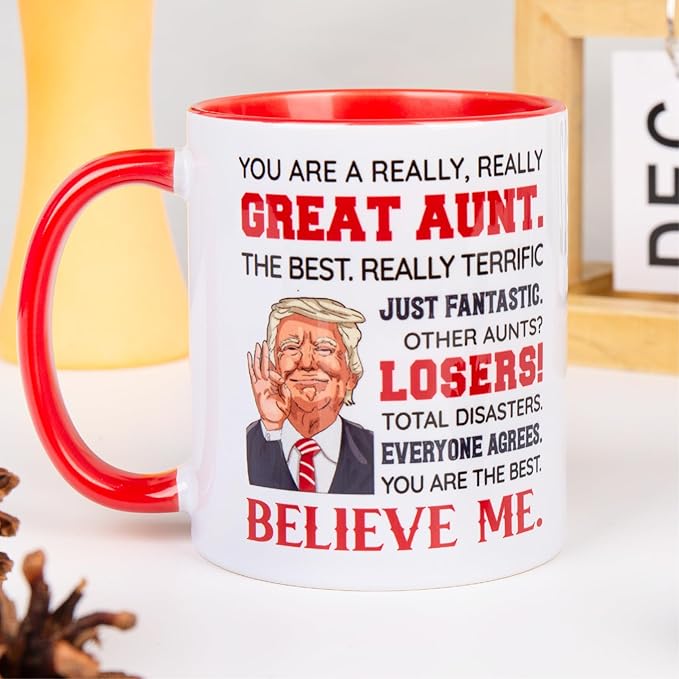 Aunt Gifts - BAE Mug from Niece Nephew - Great Auntie Gift for Mothers Day Birthday Christmas Anniversary - Aunt Ceramic Mug 11oz