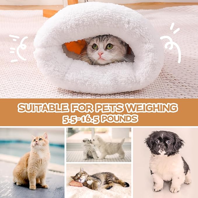 Cat Sleeping Bag,Cat Sleeping Bag for Indoor Cats,2025 Upgraded Cat Sleeping Bag for Indoor Cats,Cat Sleeping Bags,Sleeping Bag for Cats(Pink)