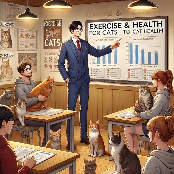 Cat Tower with Track Ball and Feather, Interactive Cat Toy for Indoor Adult Cats(Orange)