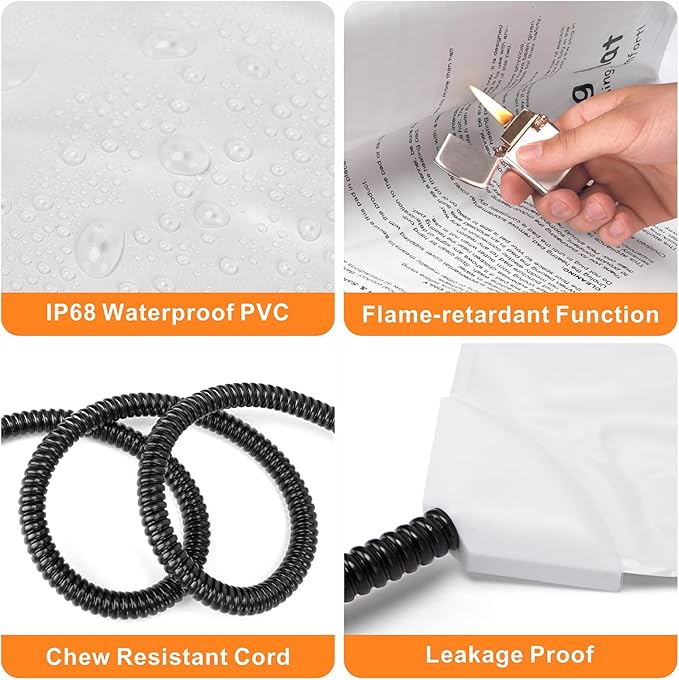 Heated Cat Bed, 11 Adjustable Temperature Pet Heating Pad Indoor for Dogs Cats Heating Mat with Timer, Auto Power Off, Electric Pet Heating Pad for Cat House (Grey, L(35" x 24"))