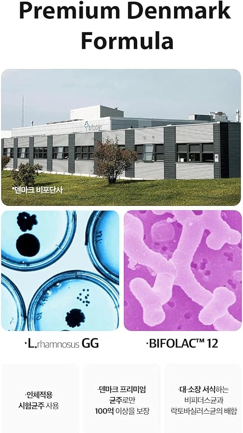 100 Premium Denmark Probiotics, 44.2 Billion Probiotics with Prebiotics (Synbiotics), Zero Calories, Zero Sugar, Non Dairy. Travel Friendly, No Water is Needed, Easily Melts on Your Tongue