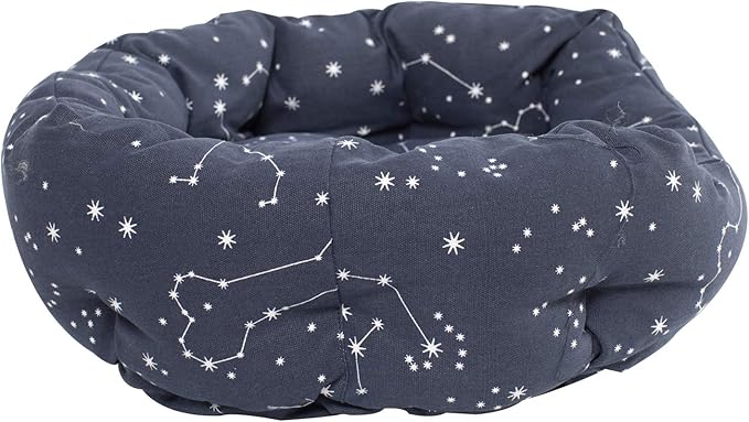 Fringe Studio Pet Bed, Celestial Round Cuddler, 20 x 19 x 8 inches (203002), Small