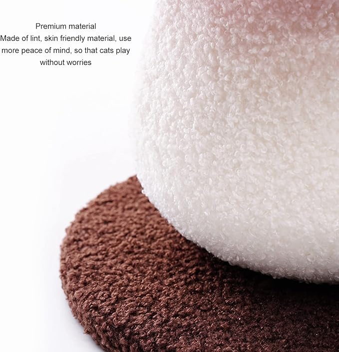 Cute Cat Scratching Post, Durable Mushroom Shaped Cat Scratch Pad Grinding Claws Beautiful Interactive Soft Sisal Skin Friendly for Kittens for Home