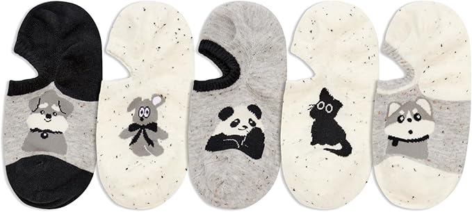 Benefeet Sox Womens Girls Cute No Show Liner Socks Non Slip Funny Patterned Low Cut Socks Novelty Cotton Loafer Footies Sock