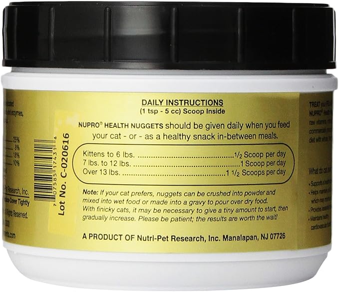 Nupro Health Nuggets for Cats (1lb jar)