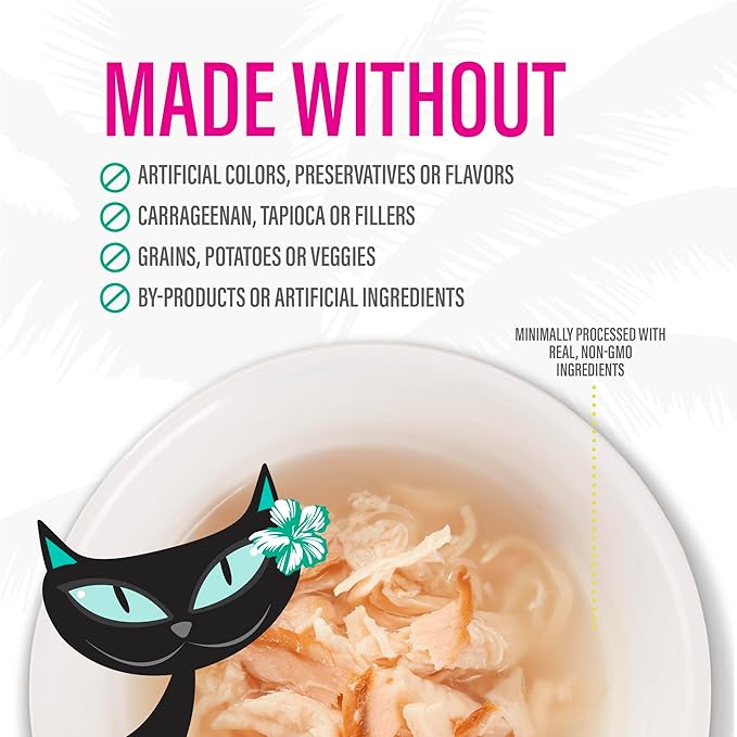 Tiki Cat Born Carnivore Complements Wet Cat Food Topper, Variety Pack 2.1 oz. Pouch (12 per Box)