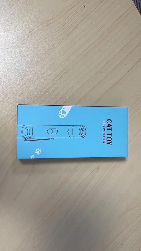 Cat Toys, Cat Toy Red Pointer for Indoor, Rechargeable, 5 Adjustable Patterns, 3 Modes Training Chaser Pet Toy Pointer, Interactive Pet Cat/Dog Toy for Cats Fun Playing Exercise