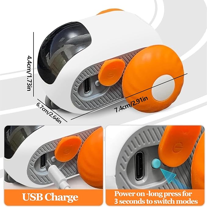 Turbo Tail 2.0 Cat Toy, 2024 Turbo Tail 2.0 Mouse Cat Toy, Three Modes Interactive Teazys Cat Toy, Turbo Tail Popper Cat Toy, Gravity-Sensing Movement, Let Your Cat Play Happily (Blue)