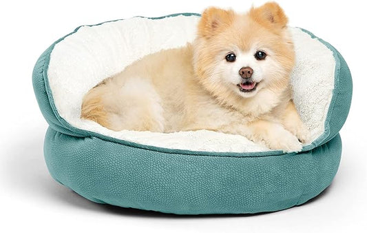 Best Friends by Sheri Throne High Bolster Orthopedic Relief Cat and Dog Bed in Mini Tide Pool