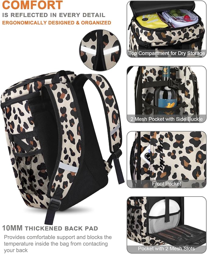 Capolo 36/45 Cans Cooler Backpack Insulated Waterproof for Women Men Lunch Backpack Coolers Leak Proof Soft Cooler Bags