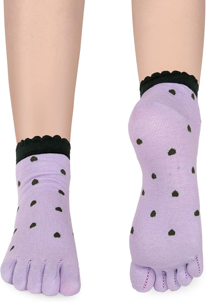 Benefeet Sox Funny Toe Socks Women Five Finger Socks Girls Cute Toe Seperated Cotton Socks Running Athletic Christmas Gifts