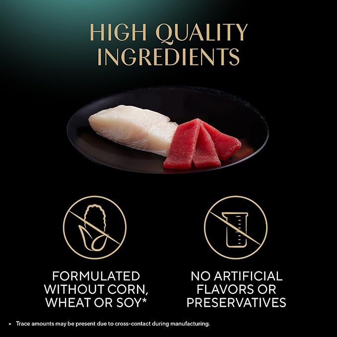 Sheba Perfect Portions Wet Cat Food Cuts in Gravy Delicate White Fish and Tuna Entree, 2.6 oz., Twin-Pack Trays (24 Count, 48 Servings)