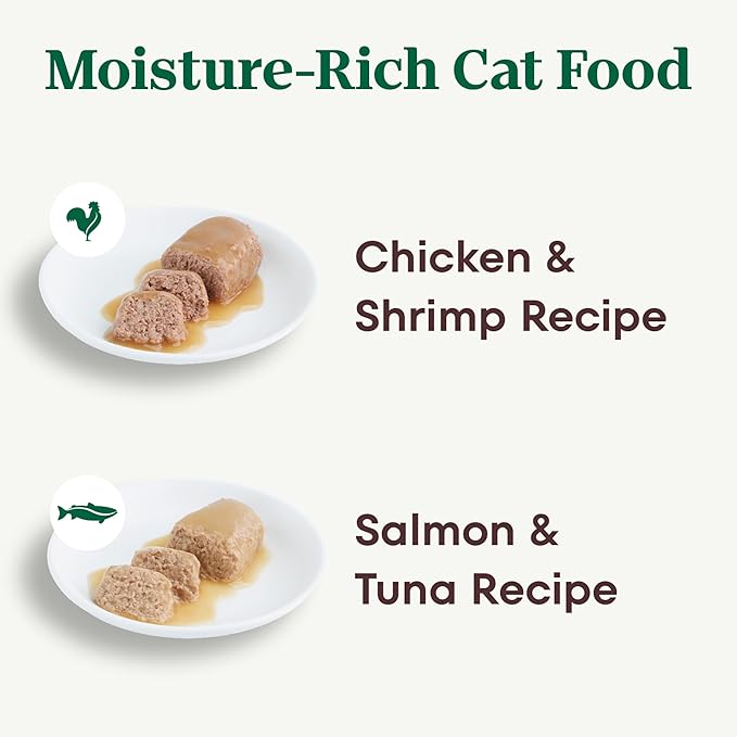Nutro Wet Cat Food Paté Multipack: Salmon & Tuna; Chicken & Shrimp Recipes, (12) 2.64 oz. Trays (Pack of 2)