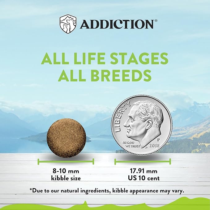 Addiction Viva Venison Cat Grain Free Dry Cat Food Complete Balanced Recipe for Healthy Digestion Crafted in New Zealand 4lb - 4 Packs