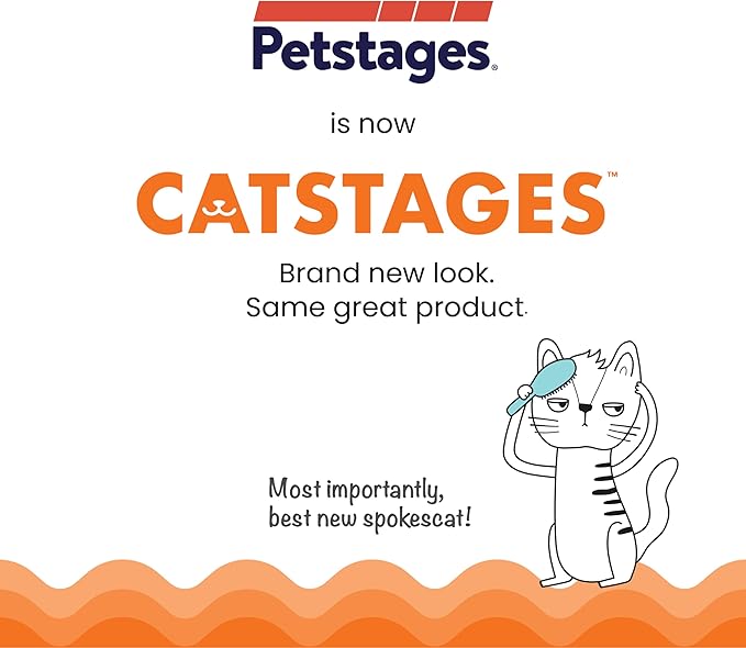 Catstages Orkakat Wiggle Worm Dental Catnip Cat Chew Toy, Assorted Color