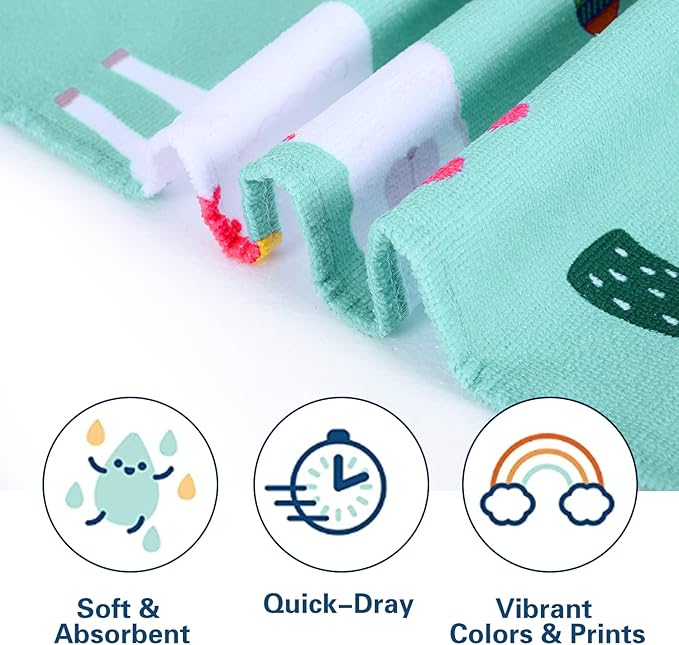 LIVILAN Llama Alpaca Cactus Beach Towels, Microfiber Bath Swim Pool Beach Towel, Quick Dry and Sand Free Oversized Towel 60.00" x 30.00", Super Soft Cute Lightweight Towels Gifts for Women Kids