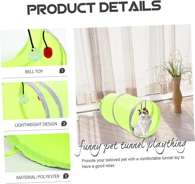 SUPVOX Cat Channel Tunnel Toy Kitten Channel Tunnel Kitten Tunnel Pet Plaything Wear Resistant Cat Plaything Interesting Channel Tunnel Pet Drill Tube Cat Toy